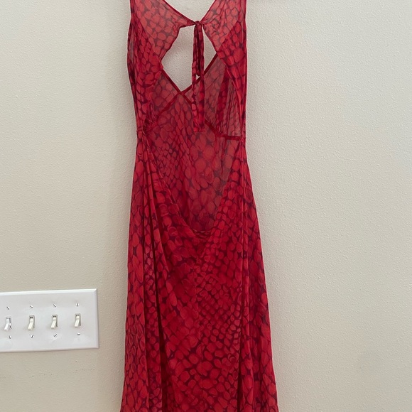 Vintage Victoria’s Secret Slip red snakeskin print 🐍 - Picture 5 of 5